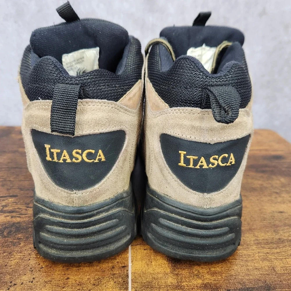 Itasca Hiking Boots Mens 8.5 Brown Leather Waterproof Trails Outdoors‎